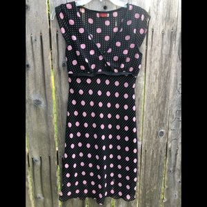 Ruby Rox Pink Polka dot dress. Y2K